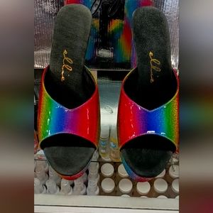 Ellie rainbow heels